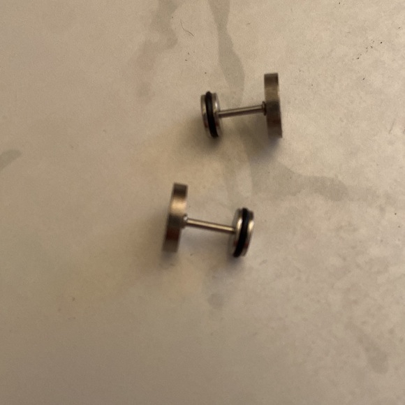 New Silver Alloy Earrings Halloween Jack Skellington Studs Nightmare before Xmas - Picture 4 of 5